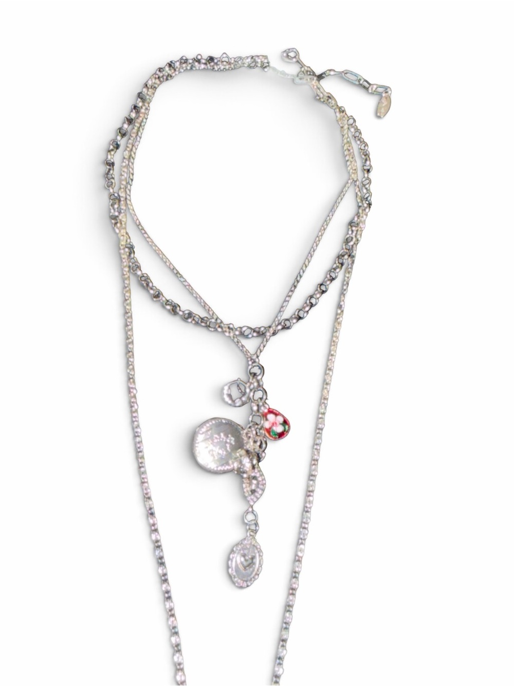 NWT Free People Luelle Layer Necklace in Silver - Picture 8 of 14